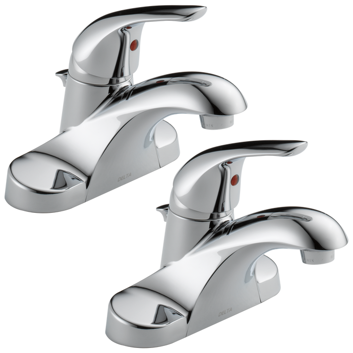 Delta Foundations: Single Handle Centerset Bathroom Faucet