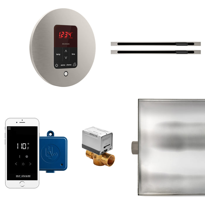 Mr. Steam BTLRLXRBN MS Butler® Max Linear Round in Brushed Nickel