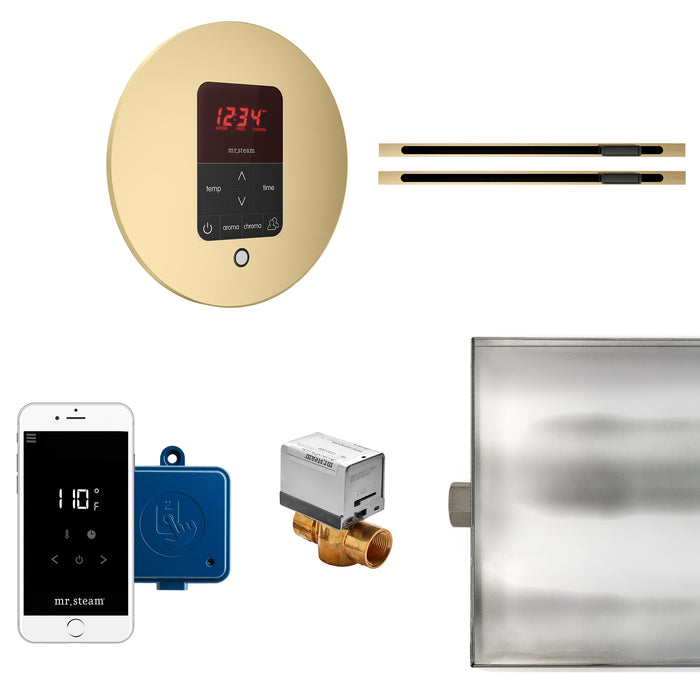 Mr. Steam BTLRLXRSB MS Butler® Max Linear Round in Satin Brass