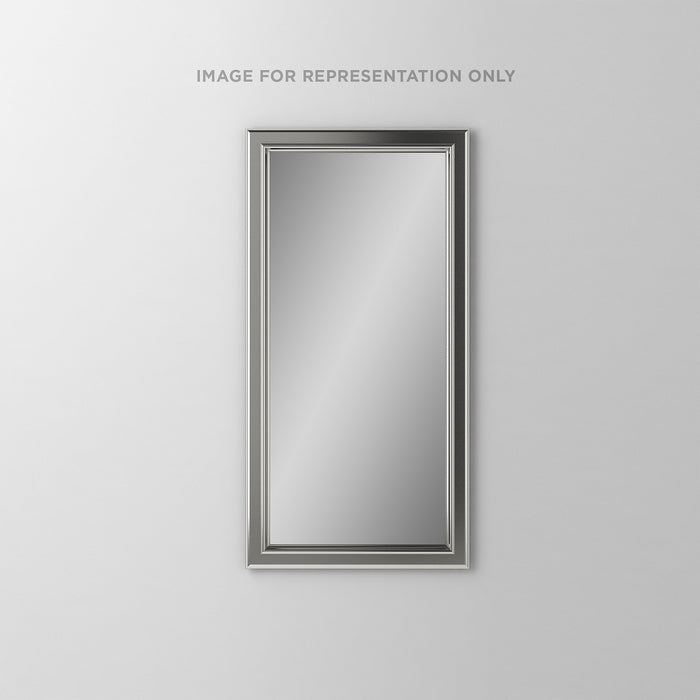 Main Line 15-1/4" x 30" x 4" bryn mawr framed cabinet in classic gray interior and brushed nickel finish with reversible hinge (non-handed)