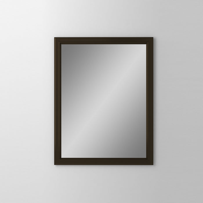 Main Line 23-1/4" x 30" x 4" bryn mawr framed cabinet in classic gray interior and brushed bronze finish with reversible hinge (non-handed)