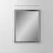 Main Line 23-1/4" x 30" x 4" bryn mawr framed cabinet in classic gray interior and brushed nickel finish with left hinge and electric option