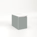 Cartesian 12-1/8" x 15" x 18-3/4" single drawer vanity in matte gray with slow-close full drawer and no night light