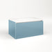 Cartesian 30-1/8" x 15" x 18-3/4" slim drawer vanity in ocean with slow-close plumbing drawer and selectable night light in 2700K/4000K temperature (warm/cool light)