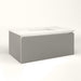 Cartesian 36-1/8" x 15" x 21-3/4" single drawer vanity in silver screen with slow-close full drawer and no night light