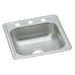 Elkay Dayton Stainless Steel 17" x 19" x 6-1/8", 3-Hole Single Bowl Drop-in Bar Sink