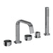 ROHL EC05D5 Eclissi 5-Hole Deck Mount Tub Filler With U-Spout