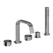 ROHL EC05D5 Eclissi 5-Hole Deck Mount Tub Filler With U-Spout