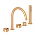 ROHL EC06D5 Eclissi 5-Hole Deck Mount Tub Filler With C-Spout
