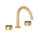 ROHL EC08D3 Eclissi Widespread Lavatory Faucet With C-Spout