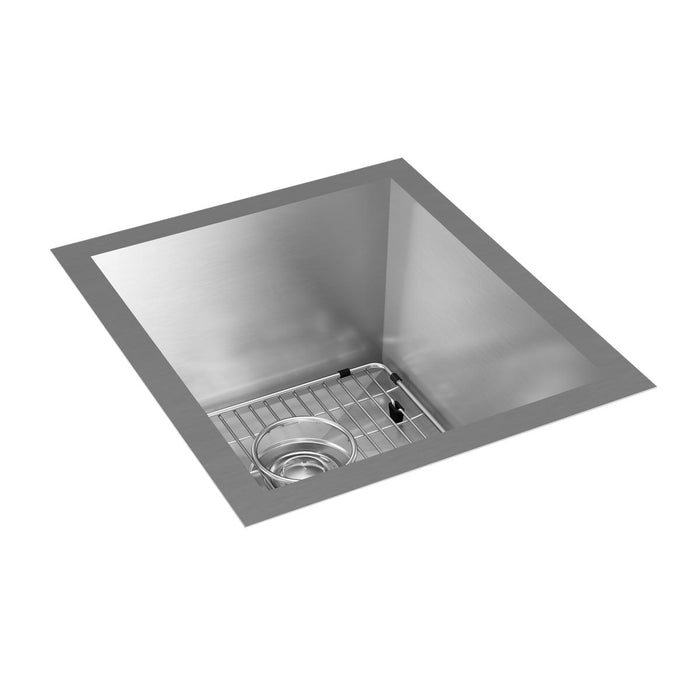 Elkay Crosstown 16 Gauge Stainless Steel 16" x 18-1/2" x 10", Single Bowl Undermount Sink Kit
