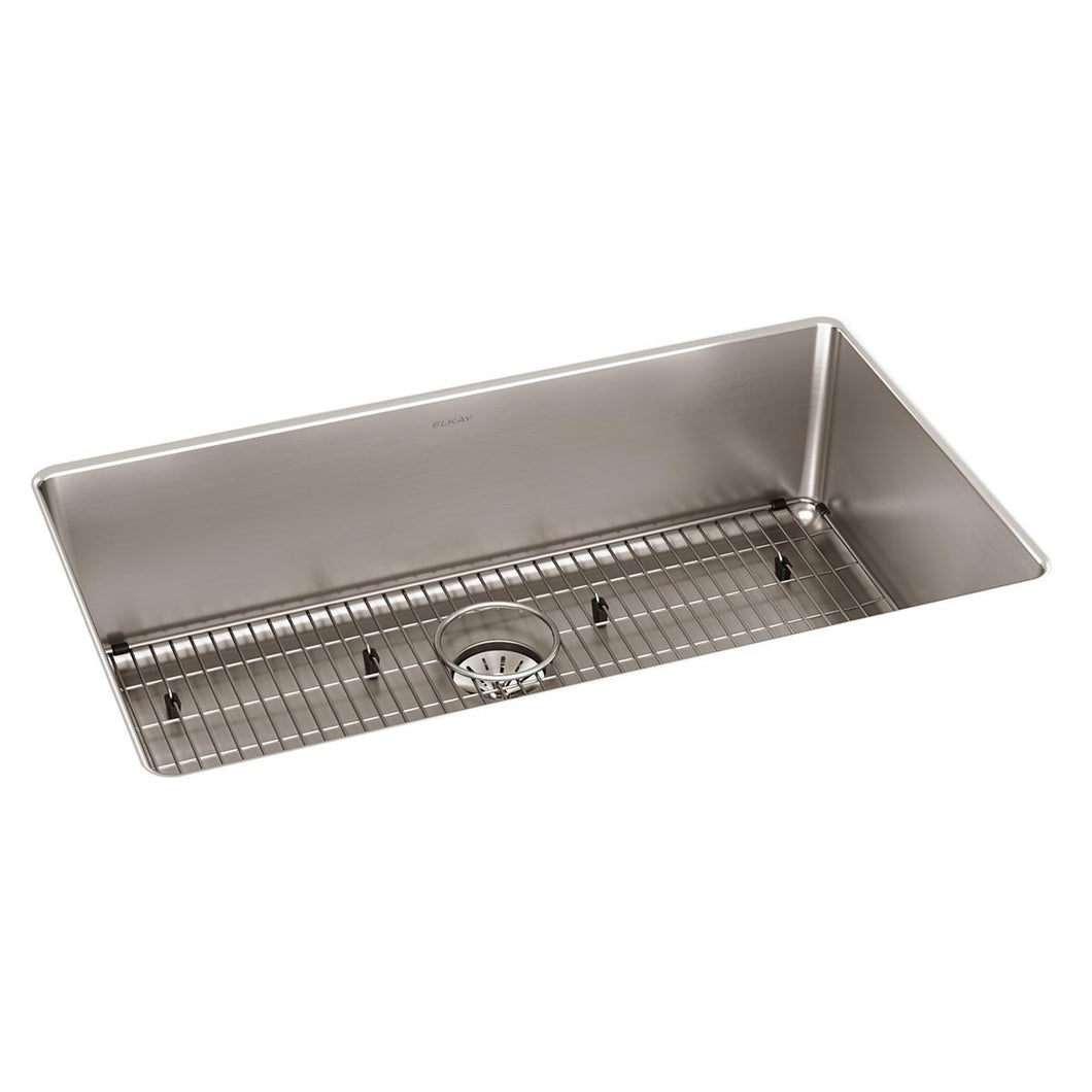 Elkay Lustertone Iconix 16 Gauge Stainless Steel 32-1/2 x 19-1/2" x 9" Single Bowl Undermount Sink Kit with Perfect Drain