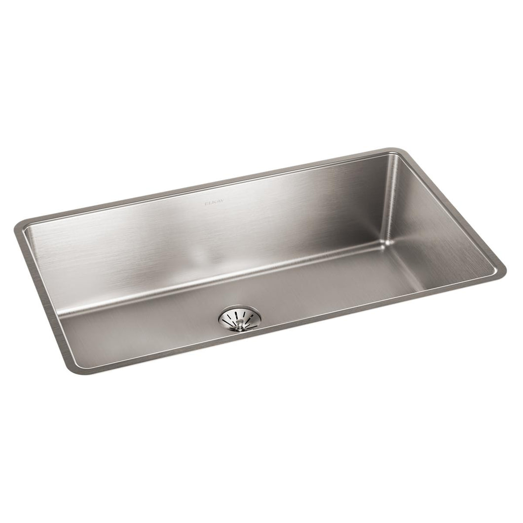 Elkay Lustertone Iconix 16 Gauge Stainless Steel 32-1/2" x 19-1/2" x 9", Single Bowl Undermount Sink with Perfect Drain