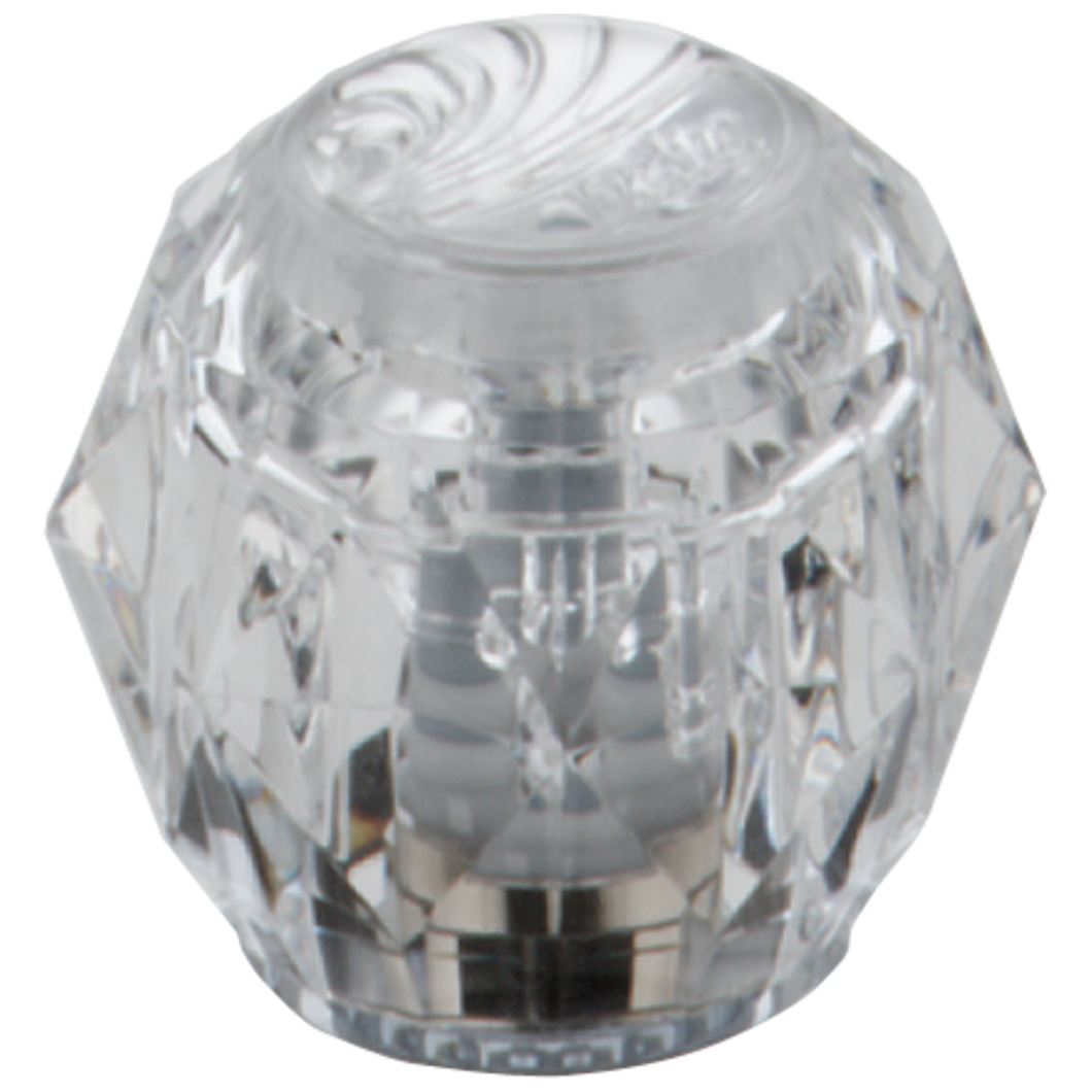 Delta H41 Two Traditional/Classic Clear Knob Handle