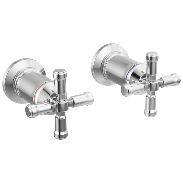 Delta Broderick: Wall Mount Bathroom Faucet Handle Kit-Cross