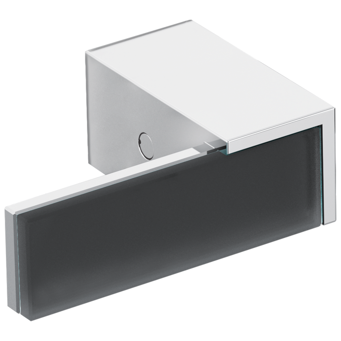 Brizo Siderna: Two-Handle Wall Mount Tub Filler Handle Kit - Solar Gray Glass Lever