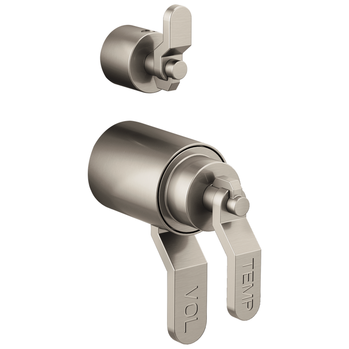 Brizo Litze: Tempassure Thermostatic Valve With Diverter Trim Handle Kit - Industrial Lever