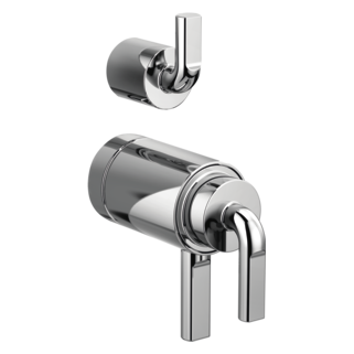 Brizo Litze: TempAssure Thermostatic Valve with Integrated Diverter Notch Lever Handle Kit