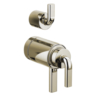 Brizo Litze: TempAssure Thermostatic Valve with Integrated Diverter Notch Lever Handle Kit