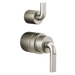 Brizo Litze: Pressure Balance Valve with Integrated Diverter Trim Notch Lever Handle Kit