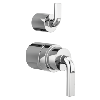 Brizo Litze: Pressure Balance Valve with Integrated Diverter Trim Notch Lever Handle Kit