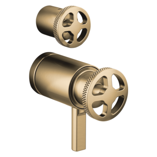 Brizo Litze: TempAssure Thermostatic Valve with Integrated Diverter Wheel Handle Kit