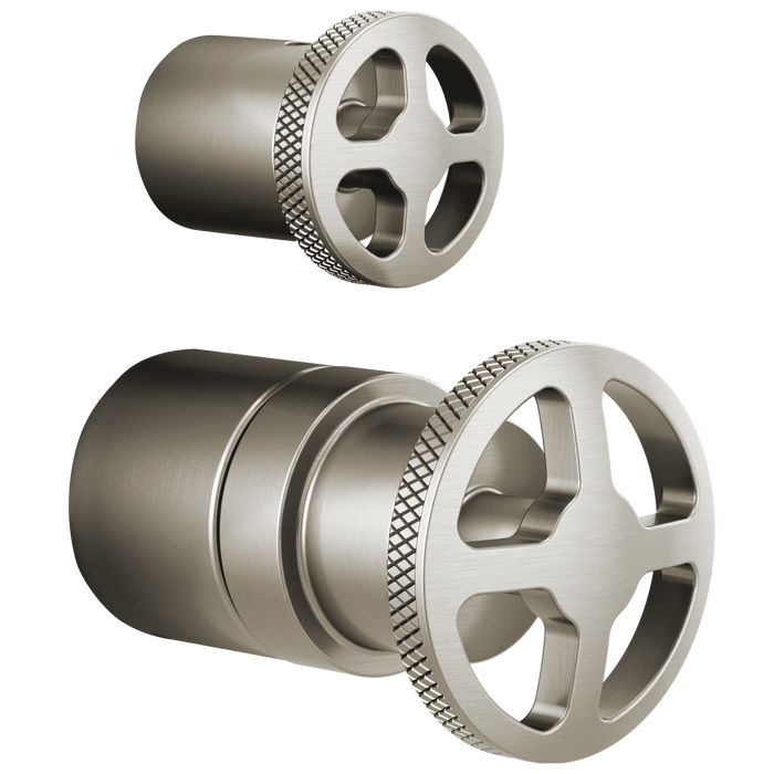 Brizo Litze: Pressure Balance Valve with Integrated Diverter Trim Wheel Handle Kit