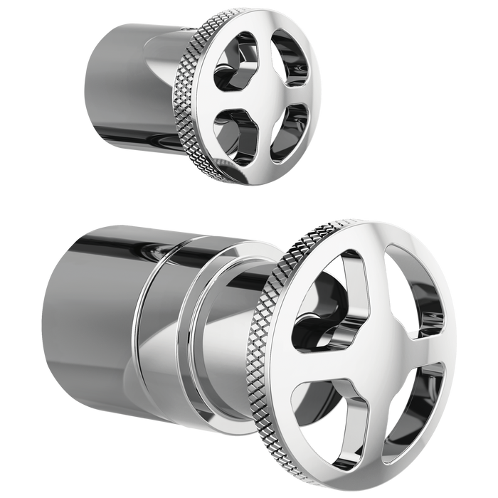 Brizo Litze: Pressure Balance Valve with Integrated Diverter Trim Wheel Handle Kit