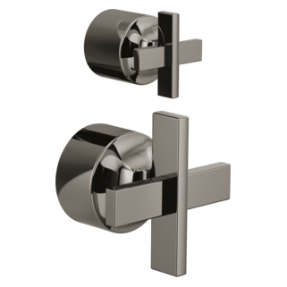 Brizo Levoir: Pressure Balance Valve with Integrated Diverter Trim Cross Handle Kit