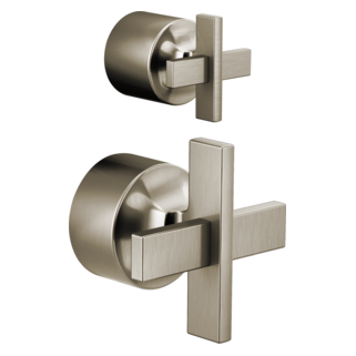 Brizo Levoir: Pressure Balance Valve with Integrated Diverter Trim Cross Handle Kit