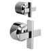 Brizo Levoir: Pressure Balance Valve with Integrated Diverter Trim Cross Handle Kit