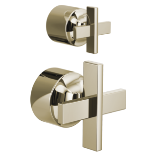 Brizo Levoir: Pressure Balance Valve with Integrated Diverter Trim Cross Handle Kit