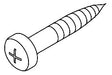KOHLER Screw, 8-18 X 1.50 Cr Pan Hd Pp Tap S
