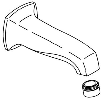 KOHLER Spout Assy, Wall Mnt Bath