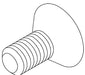 KOHLER Screw, #4-40 X .25, Countersunk