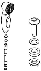 KOHLER K-1085211-BRZ Assembly-Side Spray