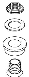 KOHLER Spud Assy, 1 1/4