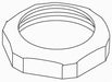 KOHLER K-28504 Nut, 1.5-11.5Npsm