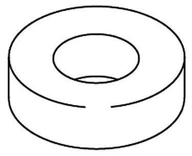 KOHLER Washer, .255Id X 31/64 Od