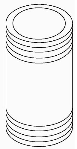 KOHLER K-32429 Nipple, 1/2-14Npt X 1 3/4