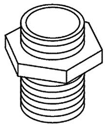 KOHLER Coupling, 3/4Npt X 1-16