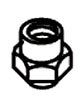 KOHLER Nut, 8-32Nc-2B