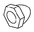 KOHLER Nut, Cap 8-32 Nc-2B