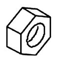 KOHLER Nut, .5-20Unf-2B