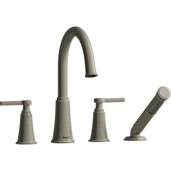 Riobel MMRD12 Momenti 4-Hole Deck Mount Tub Filler with C-Spout