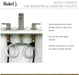 Riobel MMSQ08 Momenti Widespread Lavatory Faucet with U-Spout
