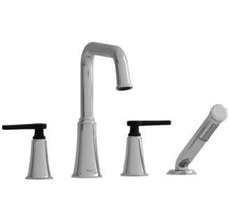 Riobel MMSQ12 Momenti 4-Hole Deck Mount Tub Filler with U-Spout