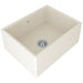 Shaws 24" Shaker Single Bowl Farmhouse Apron Front Fireclay Kitchen Sink