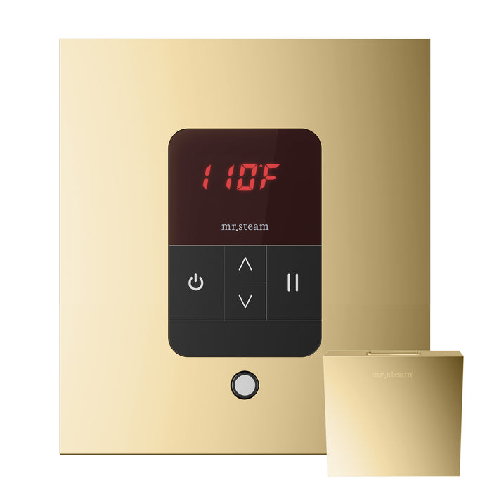 Mr. Steam MSITEMPOSQ-PB iTempo® Square in Polished Brass