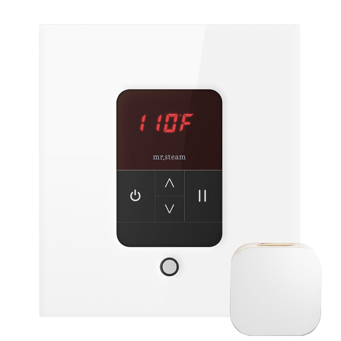 Mr. Steam MSITEMPOSQ-WH iTempo® Square in White